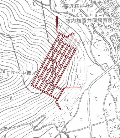 皆神山拡大地図
